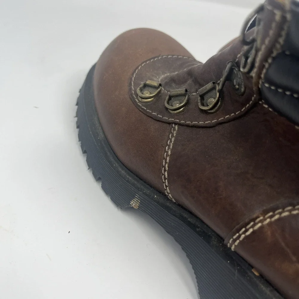 Vintage Dr. Martens 8731 Brown Leather Boots Made England Chunky Men's 5 (US 6)
